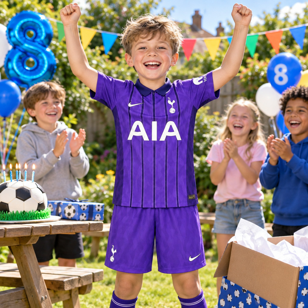 Tottenham Hotspur Away and Third Gift Pack Kids Football Kits 26/27 - boys birthday party kids football kit gift
