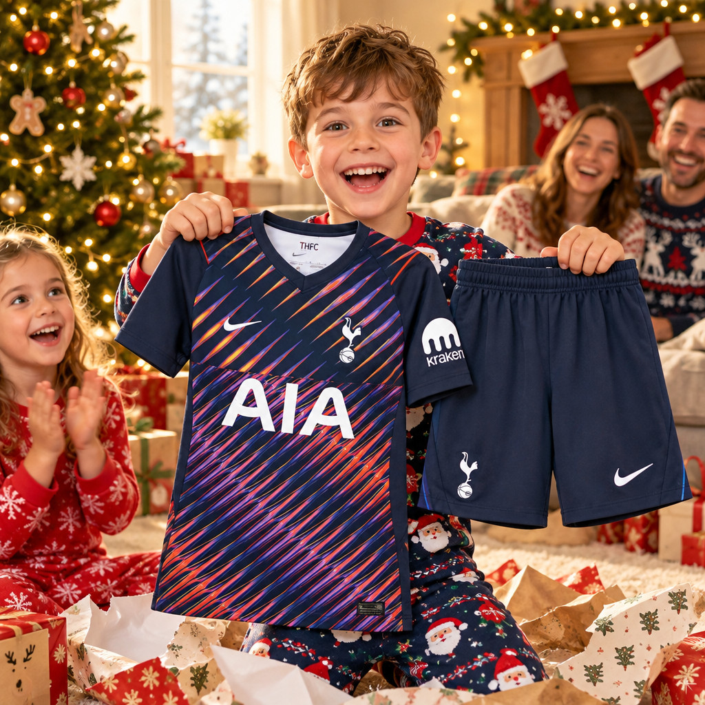 Tottenham Hotspur Away and Third Gift Pack Kids Football Kits 26/27 - Christmas morning football gift for boys