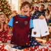 West Ham United Home and Third Gift Pack Kids Football Kits 26/27 - Christmas morning football gift for boys